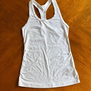 Nike White Racerback Tank Top
